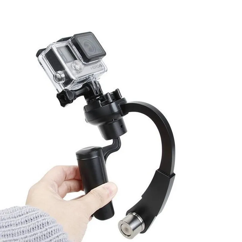 Мини Ручной Стабилизатор камеры видео Steadicam Gimbal подходит для GoPro Hero 7 6 5 SJcam SJ4000 Xiaomi Yi Экшн-камера