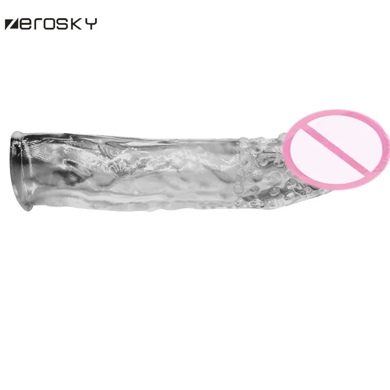 Силиконовые презервативы Zerosky 2 шт./лот многоразовые мягкие для увеличения пениса
