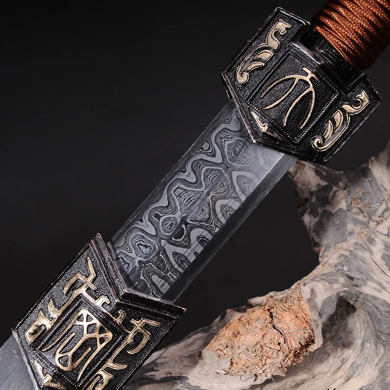 Полностью ручная работа украшение дома китайский дамасский меч складывающаяся