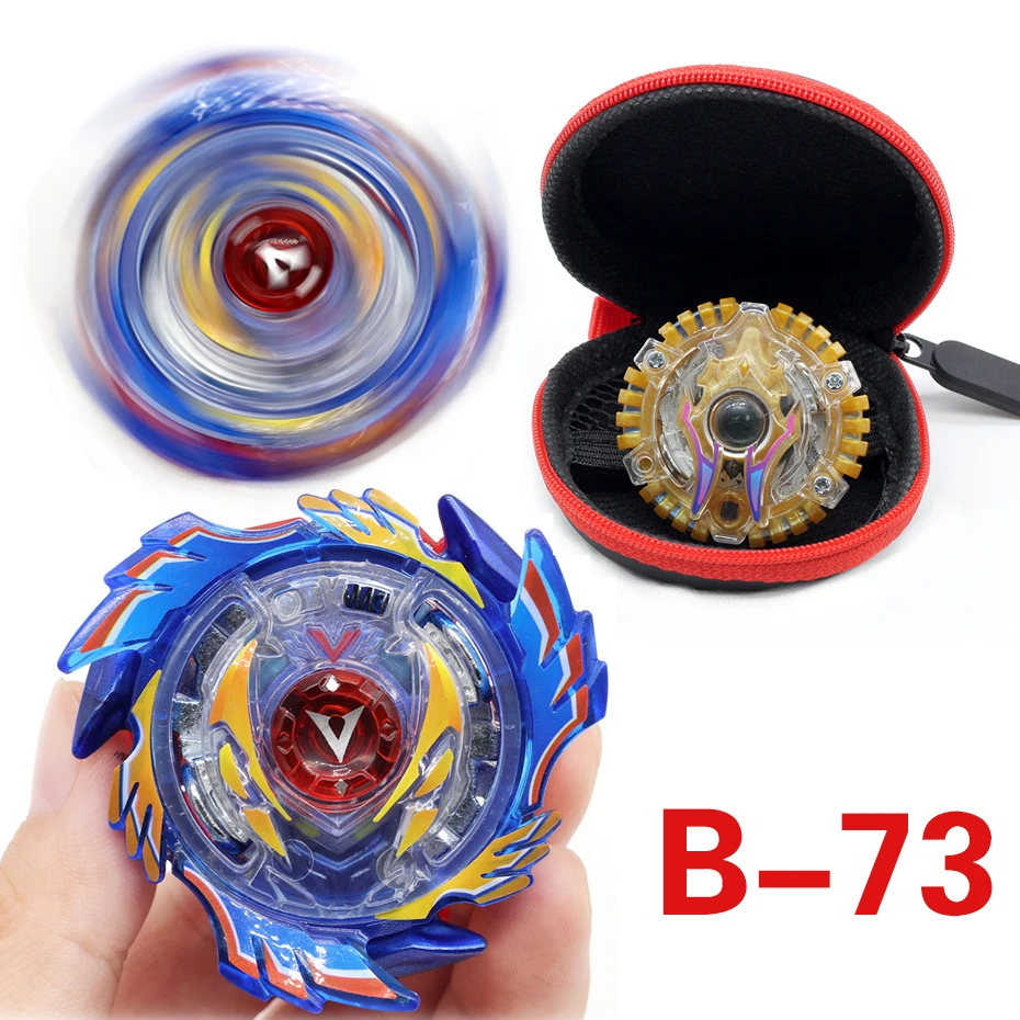 B-73 Золотое издание Toupie Bey Bay Burst игрушка B-122 без пускового устройства и коробки с металлическим сплавом вращается на верхней части арены лезвие детская игрушка - Цвет: B-73