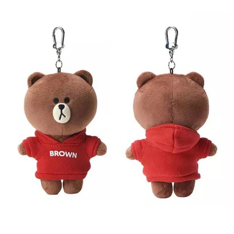 15cm red brown Стиль коричневый Медведь Кролик Кони плюшевый брелок игрушка свитер медведь подарок кукла сумка кулон милый мультфильм подарок для девочки - Цвет: 15cm red brown
