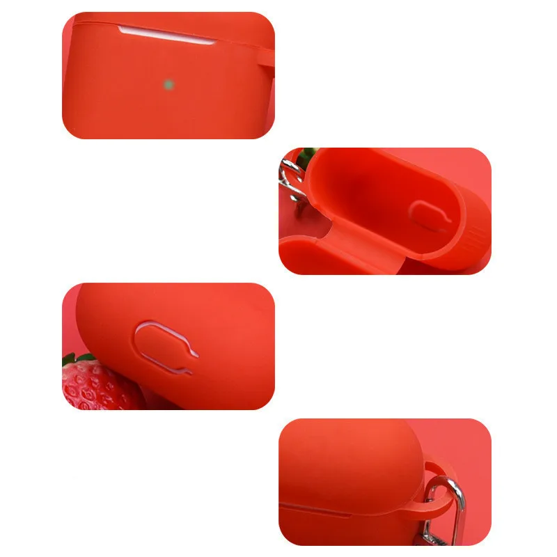 

Silicone anti-fall earphone cover For Airpods Ultra Thin Air Pods Protector Case Cute Pendant For Airpods Shockproof Cover 2yw