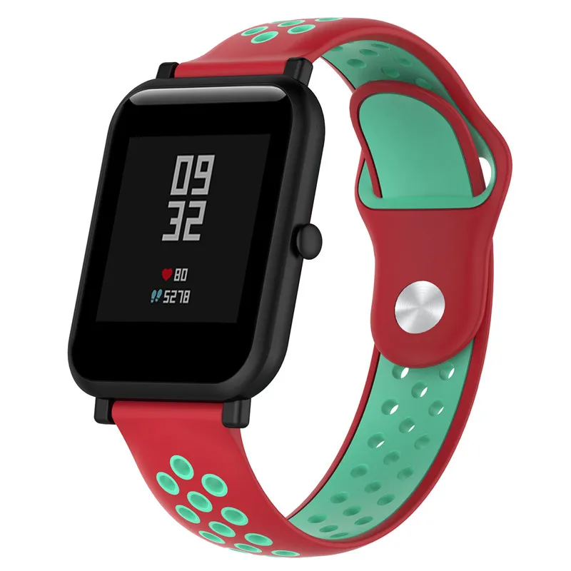 18 мм/20 мм/22 мм Универсальный силиконовый ремешок для samsung Шестерни/Amazfit/huawei часы/Weloop/Withings Сталь Смарт часы с ремешком вокруг браслет
