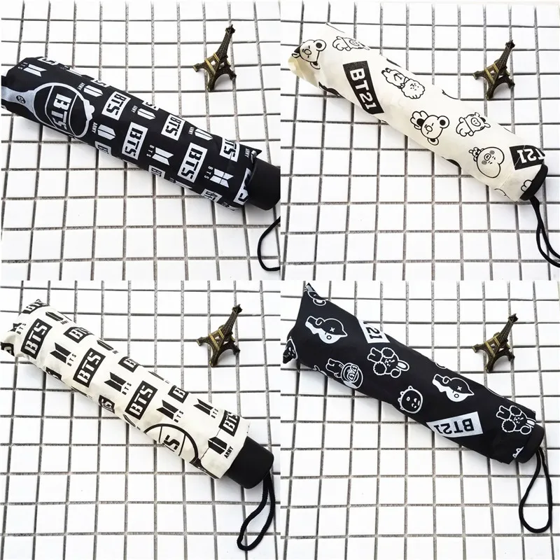 New Kpop Fashion harajuku BTS Bangtan boys GOT 7 WANNA ONE Jimin Suga Jungkook Umbrella | Женская одежда