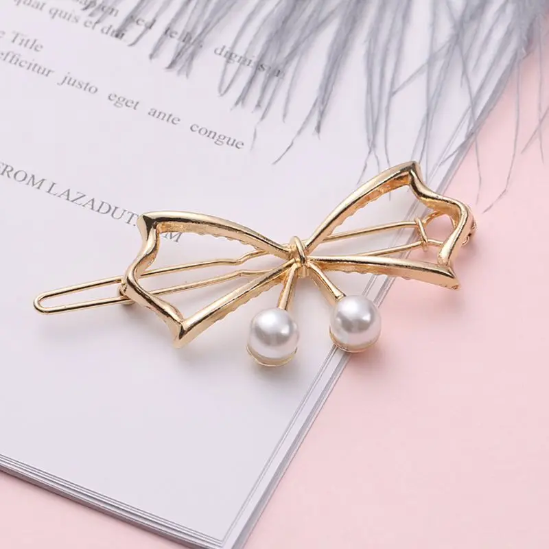 Женский металлический сплав Кнопка Bobby шпильки противоскользящие зубы крылья