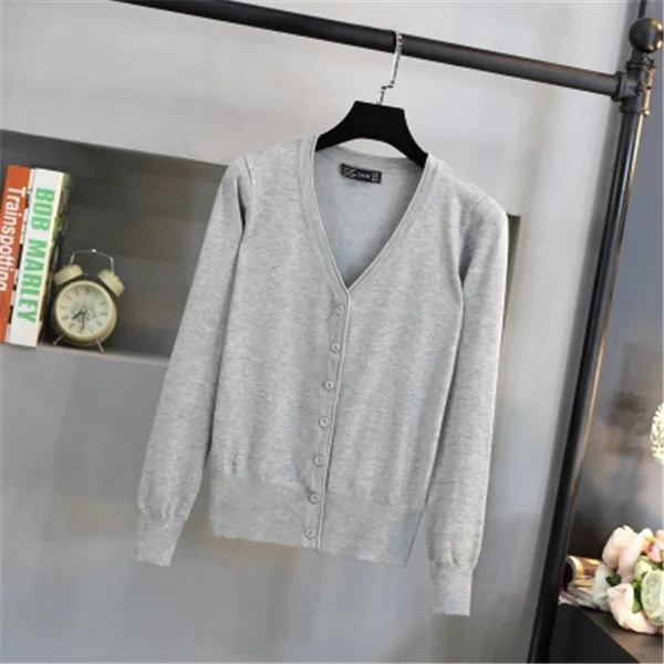 light grey Женский кардиган, вязаный свитер, короткое пальто, вязаное крючком, Женская Повседневная тонкая одежда для защиты от солнца, топы, пончо, большие размеры - Цвет: light grey