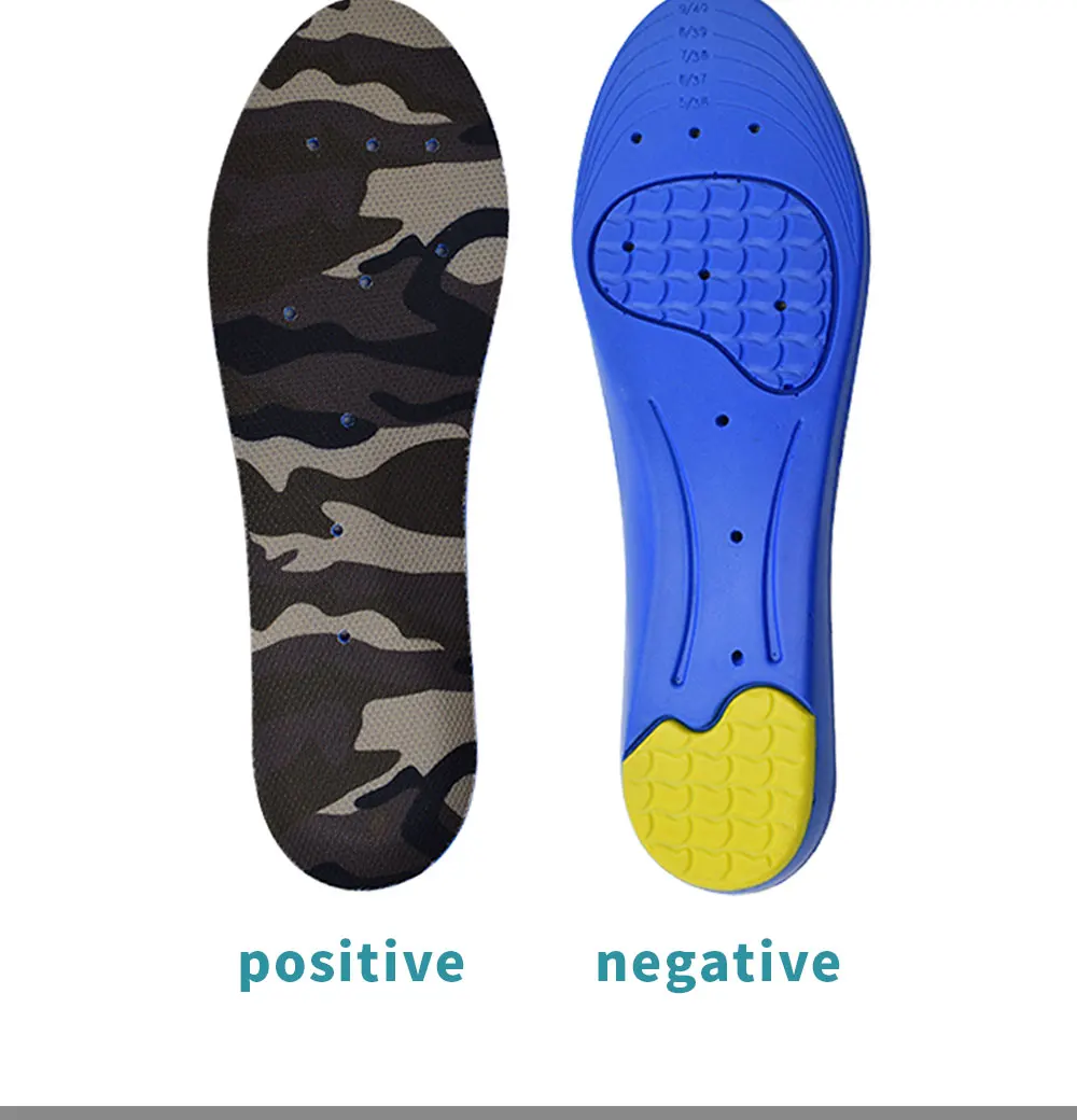 Sport Running Insoles for Shoes Fasciitis Pain Relieve Shock Absorption Arch Support Breathable Basketball Football Insole Pads