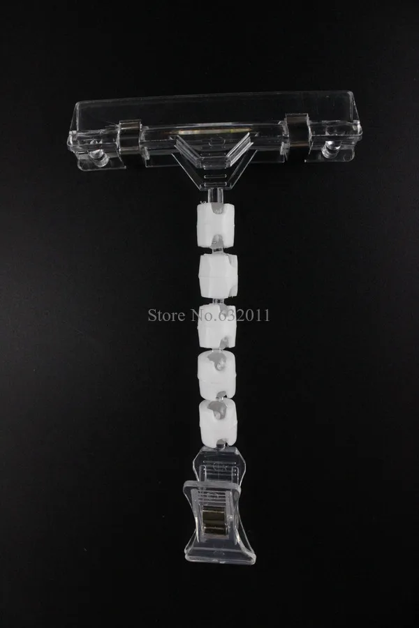 POP значок зажим цена рекламная бирка регулируемая ярлык прозрачный пластиковый держатель знака яркий