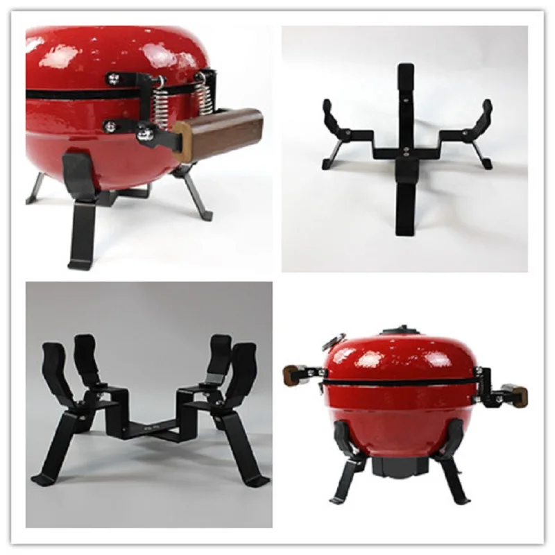 12 дюймов настольный мини Kamado гриль Легко собранный Portale керамический барбекю-гриль милый Открытый Бездымного угля грили