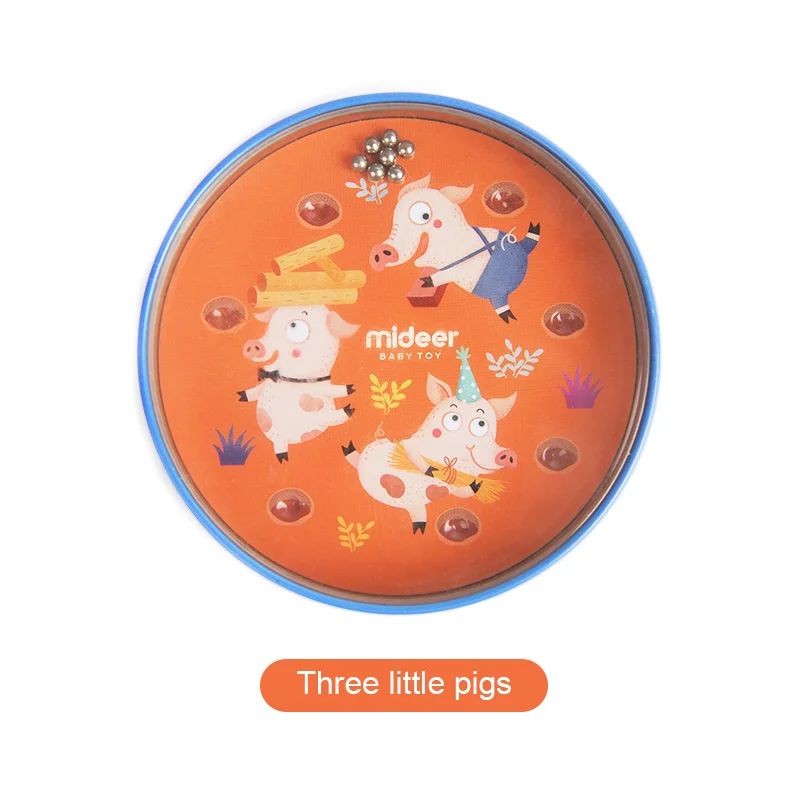 Three Little Pigs MiDeer дети баланс мяч лабиринт доска сказки бусины Escape ручной забавная игра умения головоломки Развивающие игрушки для детей подарок - Цвет: Three Little Pigs