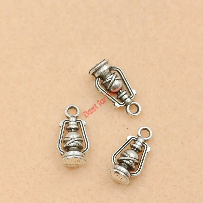 10 шт. тибетские посеребренные Подвески для бижутерии 16 х8 мм|pendants for jewelry making|lamp