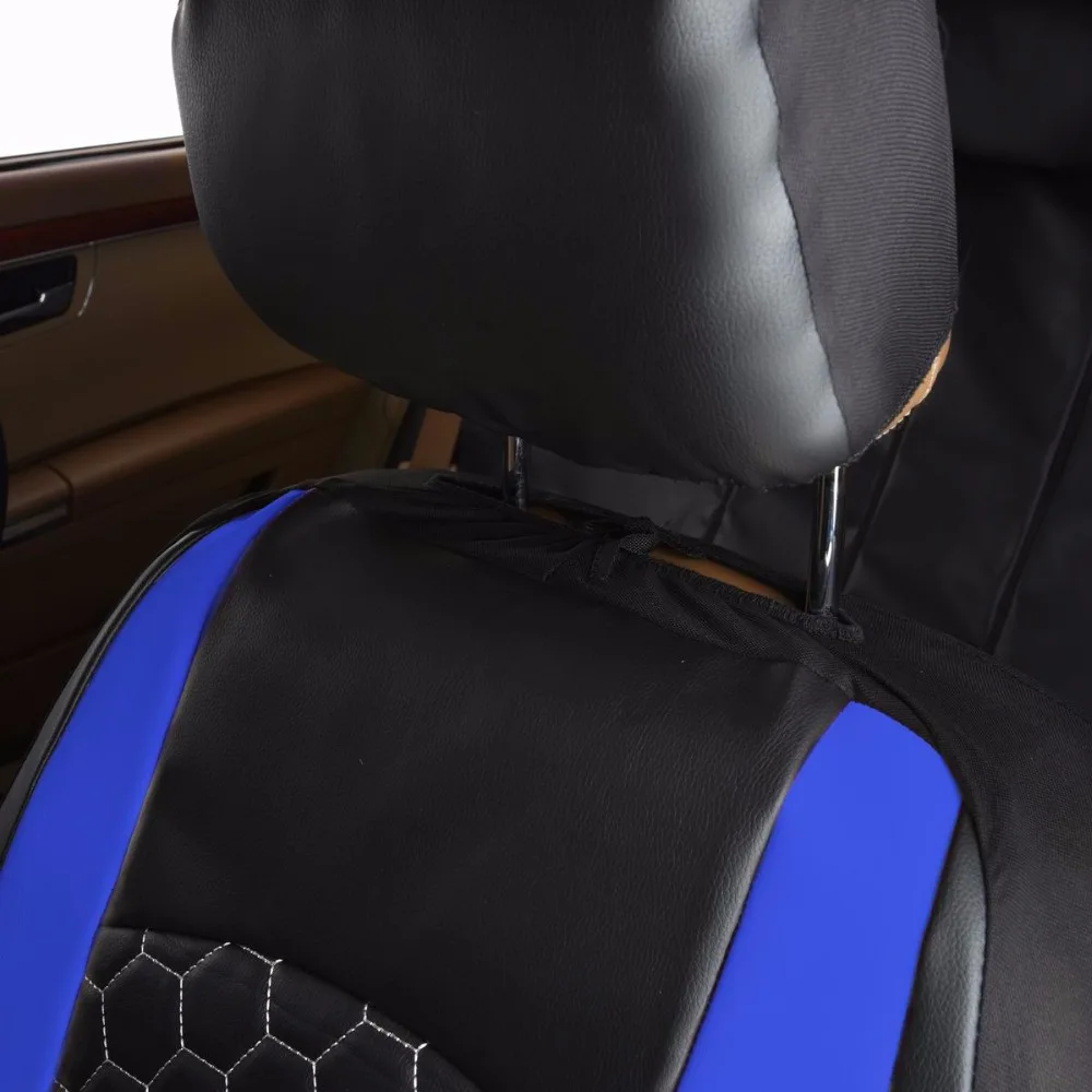 Роскошный Авто из искусственной кожи универсальный чехол для автомобильных сидений Автомобильные чехлы для сидений Toyota Lada Kalina Ggranta Priora Renault Logan