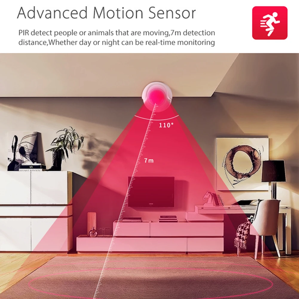 Детектор Smart Mini Автоматизация инфракрасный охранный модуль сигнализации wifi Без