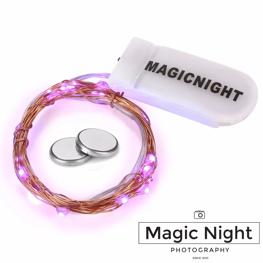 Magicnight 20 розовая микро светодиодная гирлянда на 7 футов Сверхтонкая медная