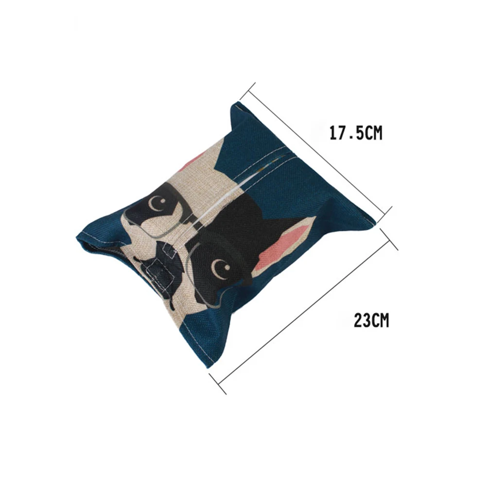 Внутренний автомобильный мультяшный Хлопковый мешок коробка для салфеток