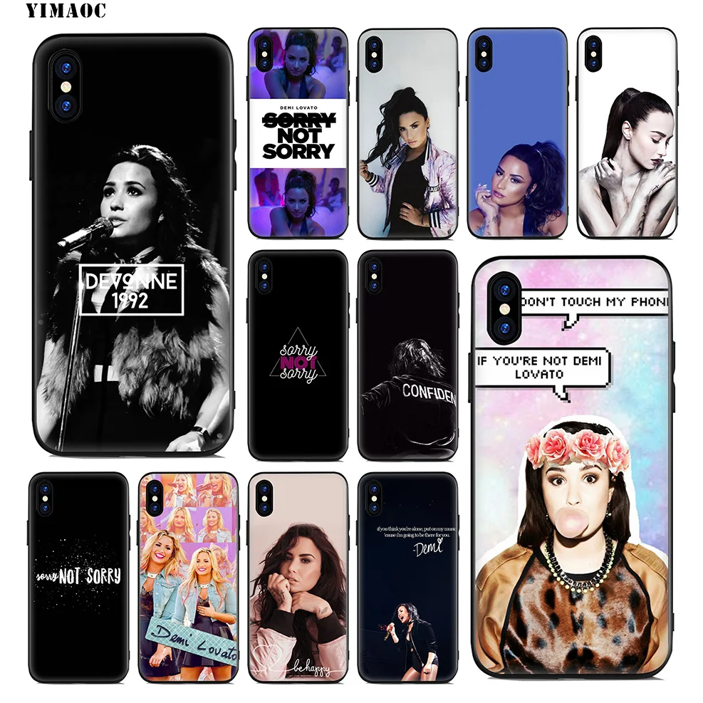 Мягкий силиконовый чехол YIMAOC Demi Lovato для iPhone 11 Pro Xr Xs Max X или 10 8 7 6 6S Plus 5 5S SE |