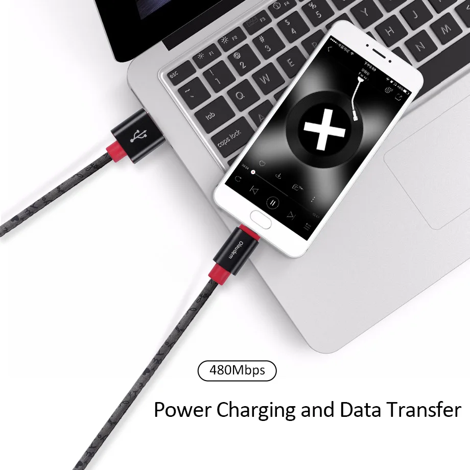 Olaudem USB Micro usb кабель для передачи данных samsung android 1 м из искусственной кожи зарядки