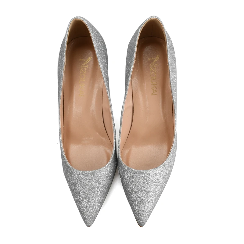 2017 весенние женские туфли-лодочки на высоком каблуке сексуальные черные золотые