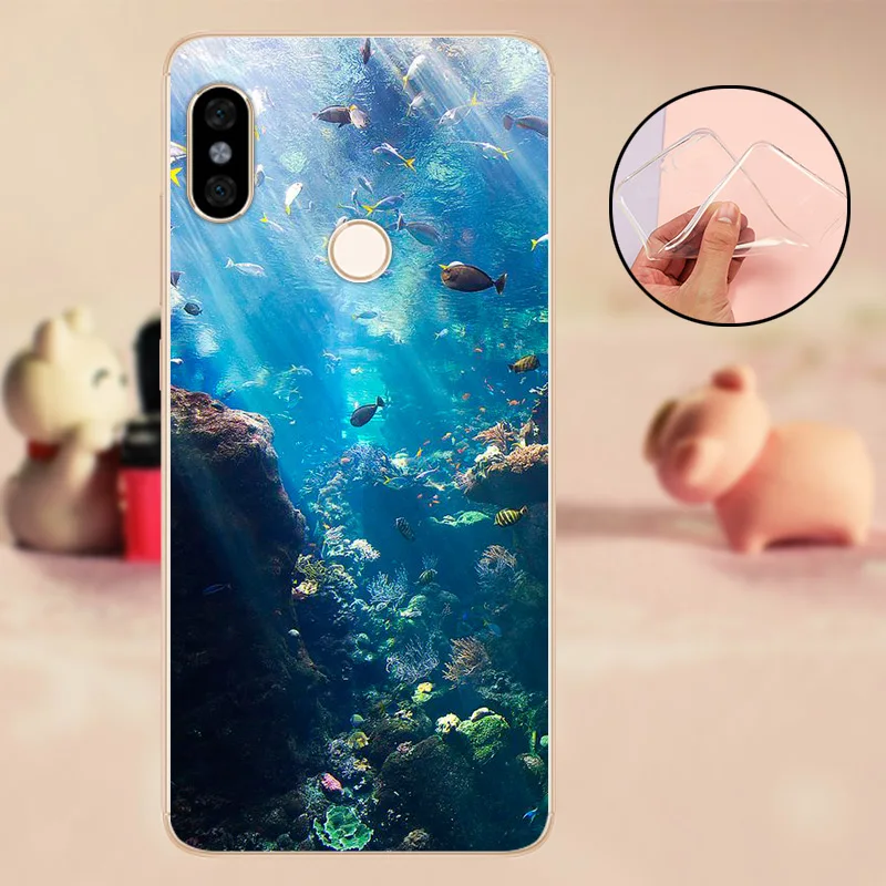 Чехол для телефона Xiaomi Redmi Note 5, силиконовый чехол-бампер для Xiaomi Redmi Note 5 Pro, мягкий силиконовый прозрачный чехол, Funda