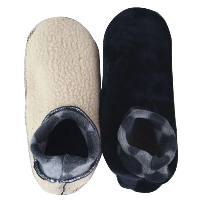 

1pair Men Women Soft Fleece Socks Thicken Winter Warm Boot Socks Unisex Elastic Non Slip Indoor Floor Socks Slipper 4 Colors
