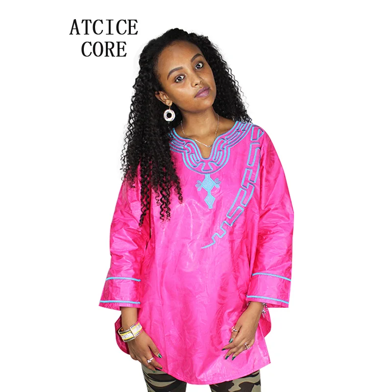 Платье Дашики африканские платья для женщин базин богатый только один топ с