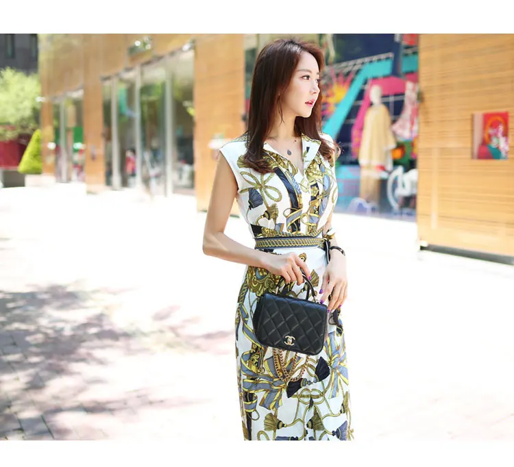 Женское облегающее платье карандаш с принтом Длинное Элегантное офисное футляр