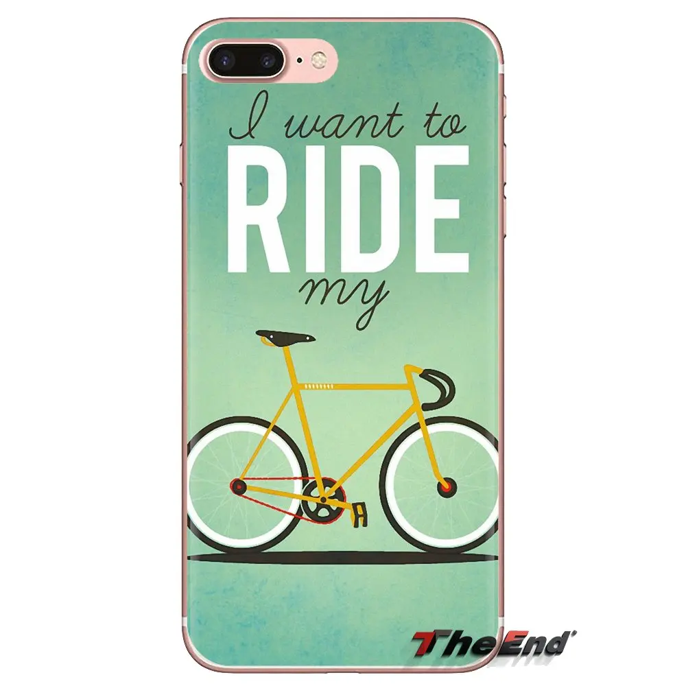 Love Bike Bicycles quotes Art Silicone Skin Case For Huawei G7 G8 P7 P8 P9 P10 P20 P30 Lite Mini Pro P Smart Plus 2017 2018 2019 |