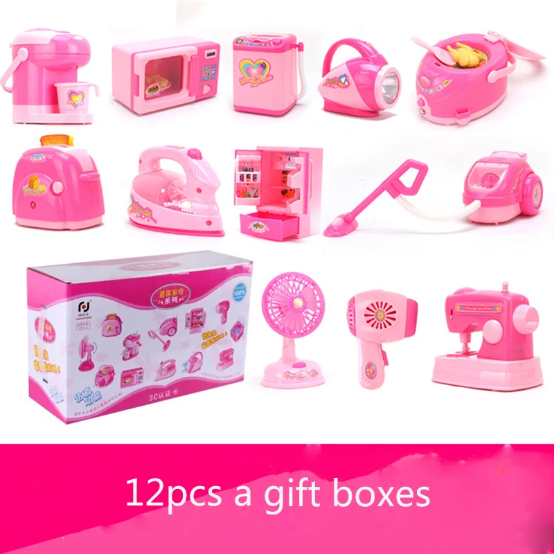Furniture toy sets pretend Play toys Electric Music Accessories Simulation appliances series Toy For girls gifts new | Игрушки и хобби