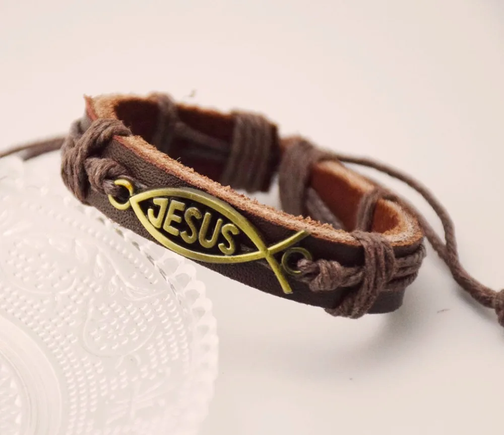 I love jesus браслет религиозный церковный подарок крутой ювелирный орнамент