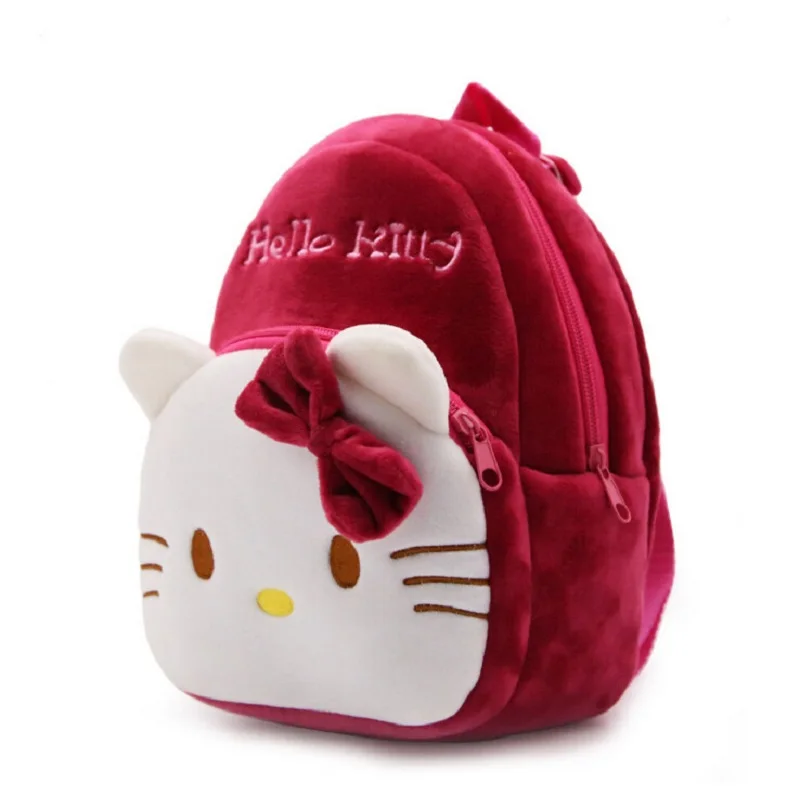 Красное вино hello kitty Плюшевые Рюкзаки Мультфильм игрушка рюкзак девушка характер школьная сумка мини школьный S2162