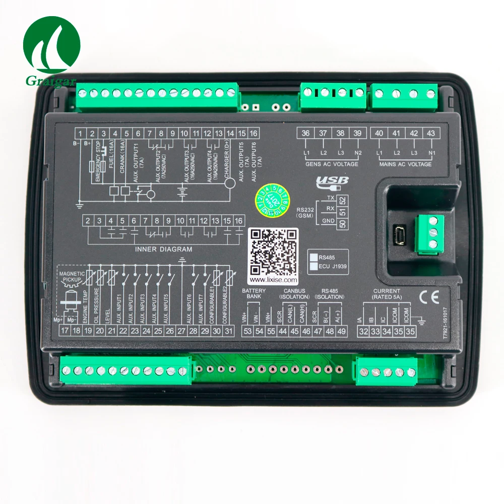 Новый контроллер генератора LXC6120E частота переменного тока 50/60 Гц замена DSE6120 |