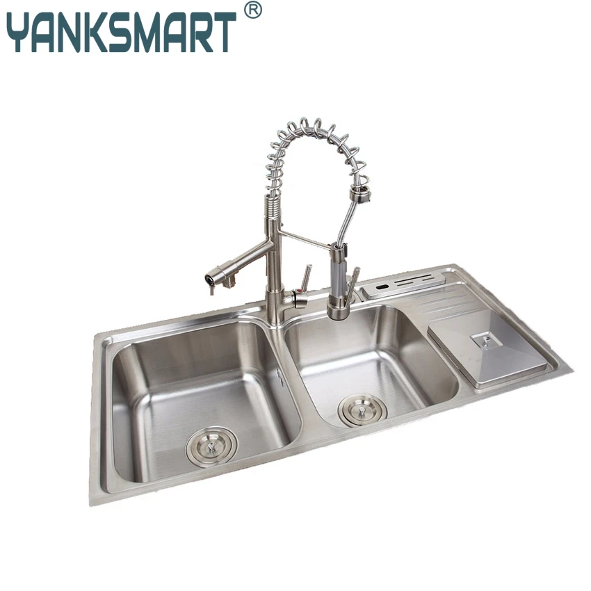 YANKSMART кухонный выдвижной кран с диспенсером для мыла мусорное ведро стойкая к