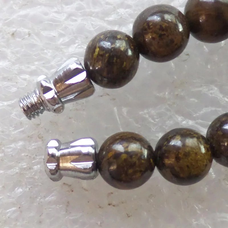 (1 нить/Лот) бирюзовый камень и бронзит кулон из бисера комплект 6 мм бусины