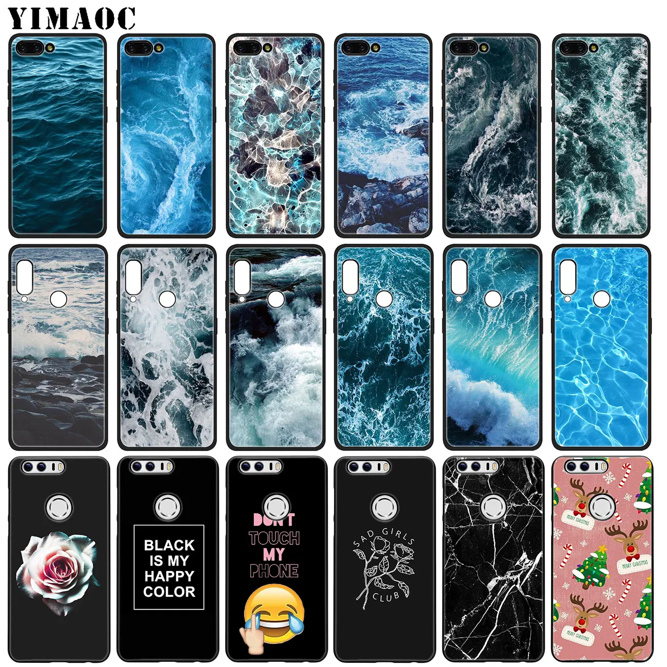 YIMAOC волны океанская вода свет рефракции мягкий чехол для Huawei Honor 20 Pro 8C 8X 8 9 9X 10 Lite 7X