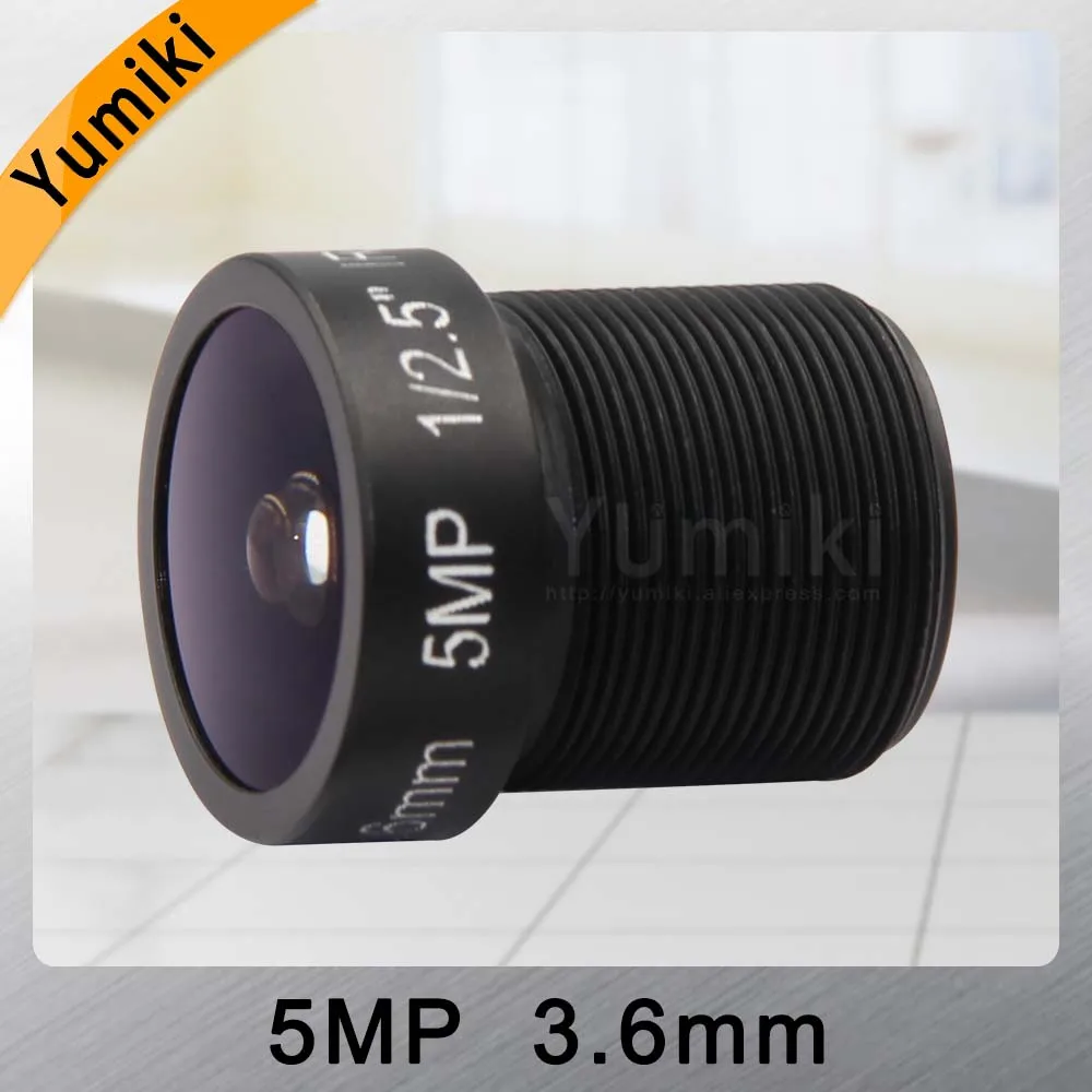 Yumiki 5 0 Megpixel M12 MTV 3 6 мм Мп HD камера видеонаблюдения объектив ИК безопасности с
