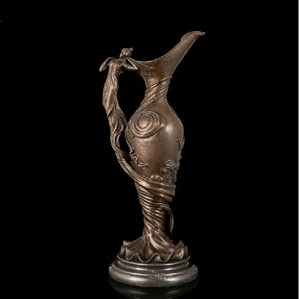 Искусство ремесла медь классическая статуя леди ВАСО статуа Бронзовая Античная