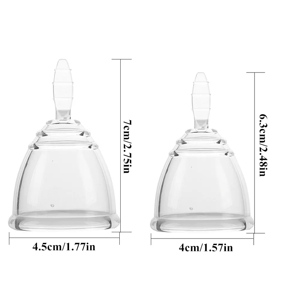 100% прозрачная менструальная чаша из жидкого силикона для женской гигиены
