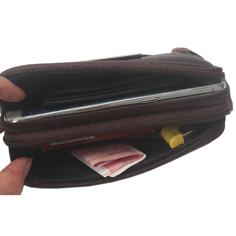 Новый для мужчин пояса из натуральной кожи Винтаж Fanny Pack поясная Сумка дорожная
