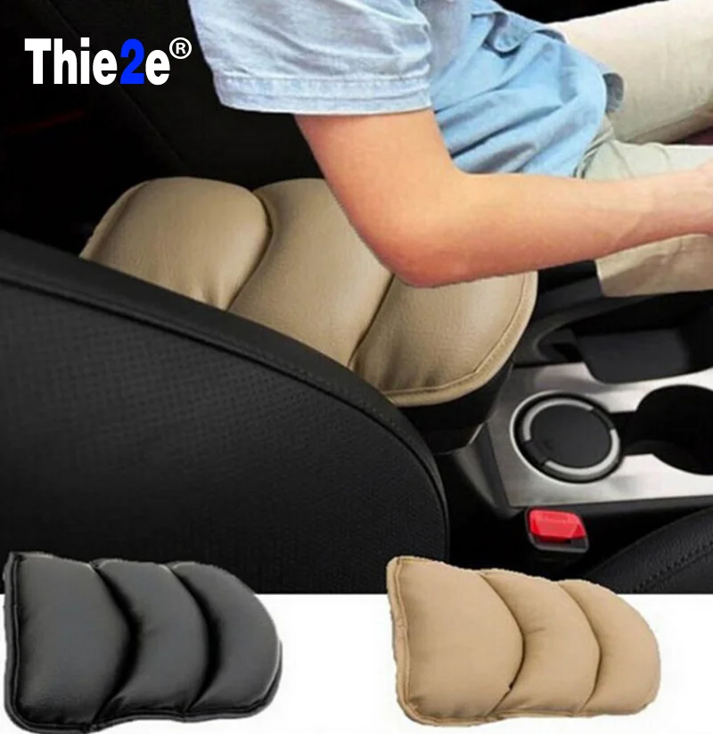 Стайлинг автомобиля подлокотники накладка PU коврики консоль подлокотник