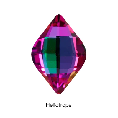 Heliotrope Стразы в форме лимона со стразами и кристаллами, стеклянные камни для одежды, Свободные Стразы, сшитые на основе одежды, для свадебного платья, обуви, сумок, сделай сам, отделка - Цвет: Heliotrope