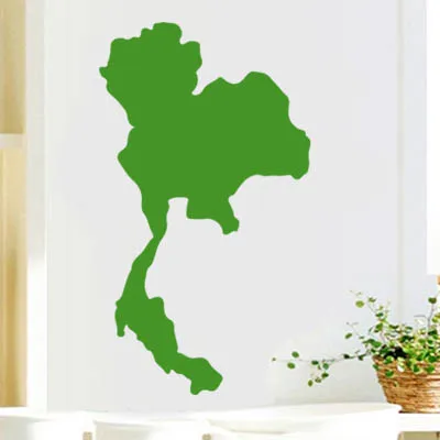 Тайская карта Глобус земля страна настенный виниловый стикер на заказ украшение