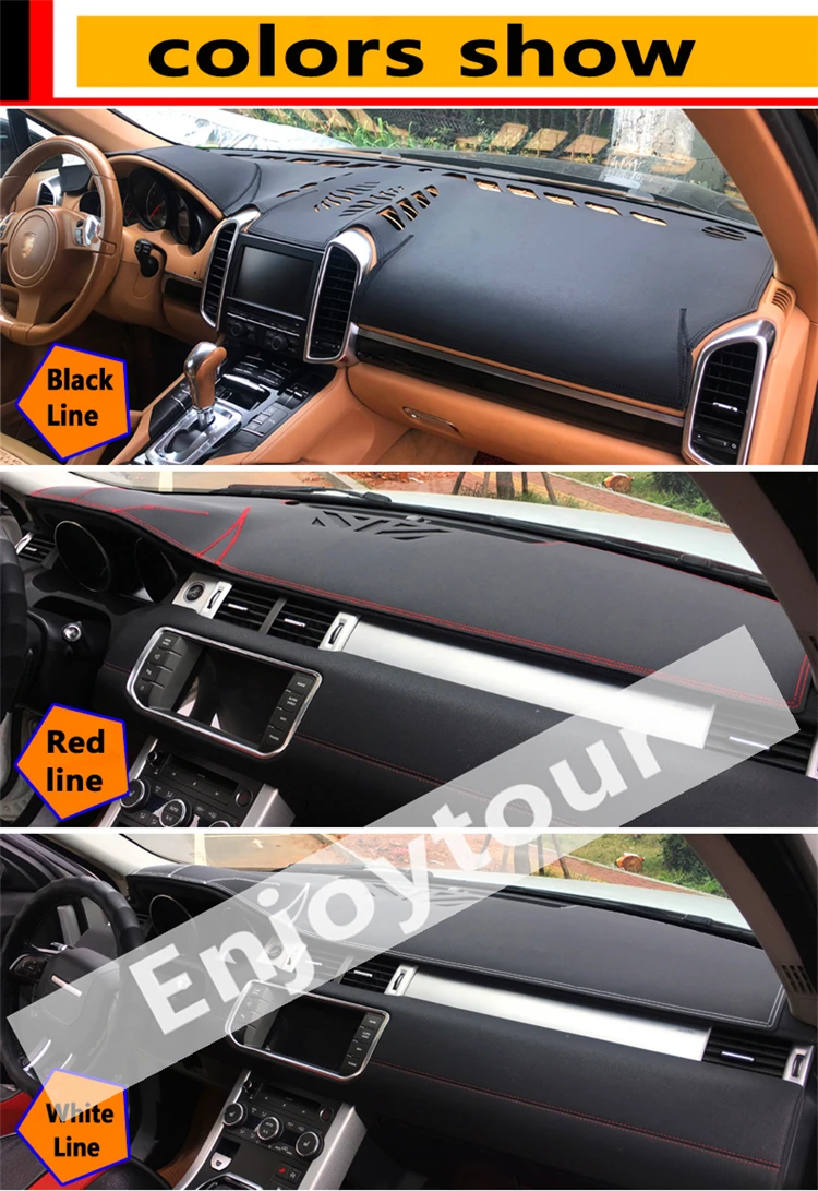 Для Hyundai Tuscon Ix35 2009 2010 2011 2012 2013 2015 кожаный Dashmat крышка приборной панели