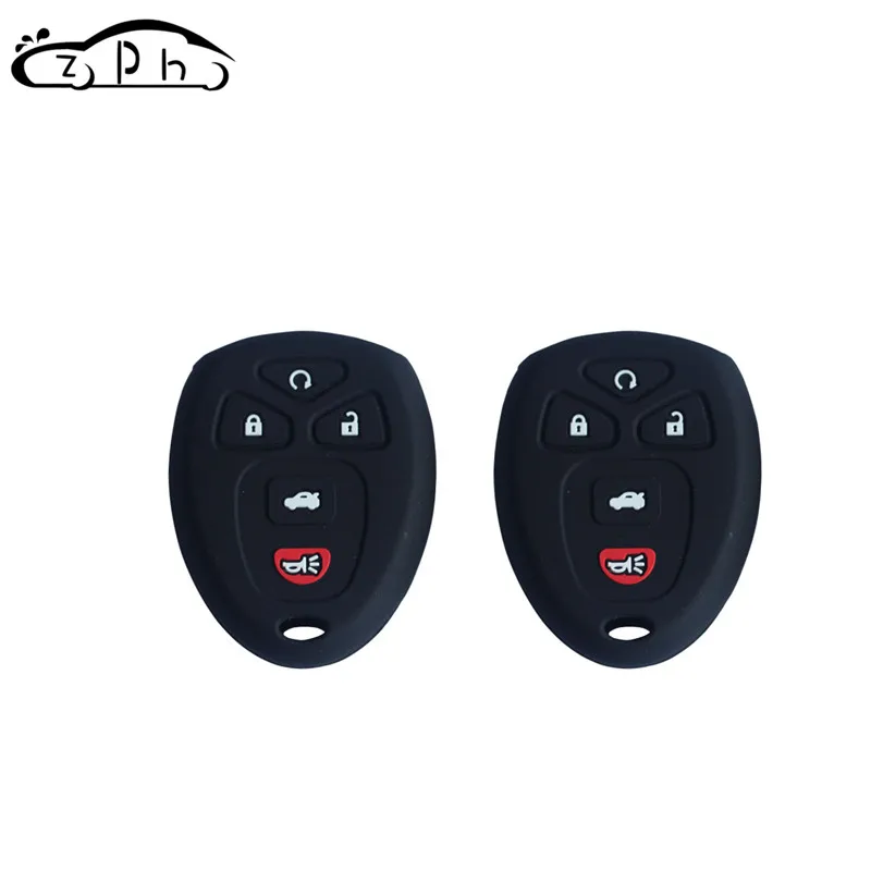 Силиконовый чехол для ключа автомобиля 5 кнопок GMC Buick Enclave LaCrosse Chevrolet Malibu Impala Suburban