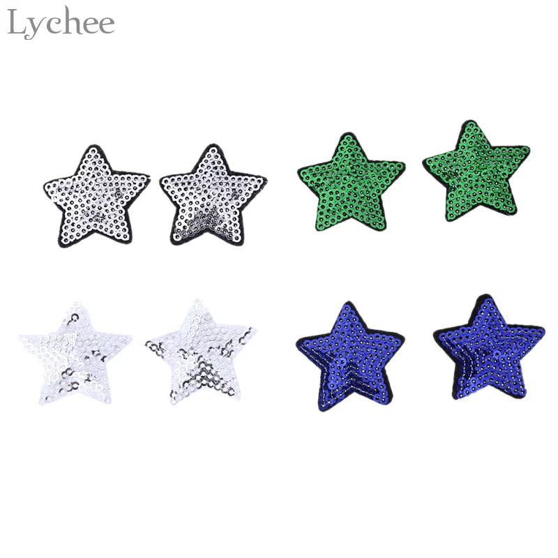 Патчи с блестками Lychee Life 10 шт. железные патчи для одежды аксессуары шитья | Дом и
