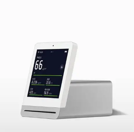 White Xiaomi Mijia ClearGrass Air monitor retina сенсорный ips экран мобильное сенсорное управление Крытый открытый прозрачный газон детектор воздуха - Цвет: White