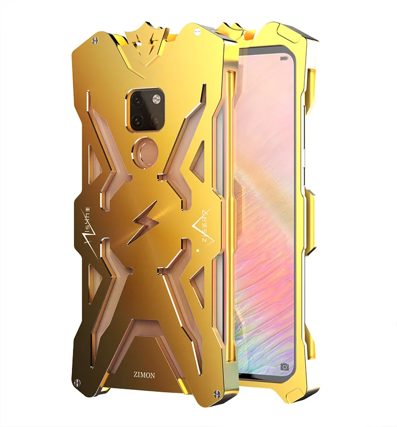 Алюминиевый армированный чехол Тор для Huawei Mate 20 Pro телефона с вспышкой Железный