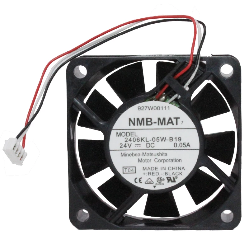 Новый и оригинальный 2406KL-05W-B19 6 см 60 мм 6015 DC 24V 0.05A двойной шарикоподшипник беззвучный Инвертер Вентилятор охлаждения