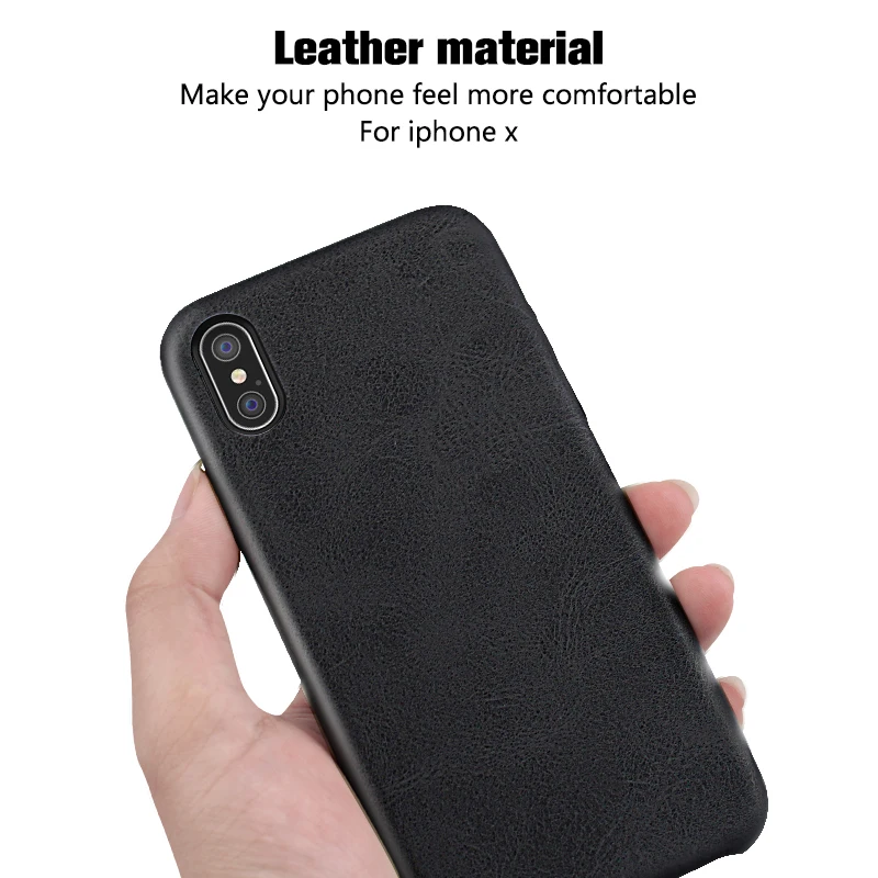 Meow чехол для iphone X XS кожаный оригинальный винтажный деловой 6S 6 7 8 Plus Leder из