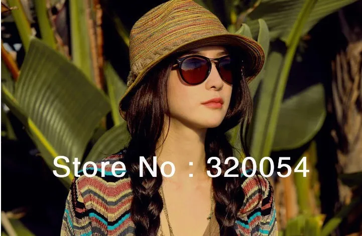 1 шт. соломенная шляпа в радужную полоску модная женская летняя Солнцезащитная