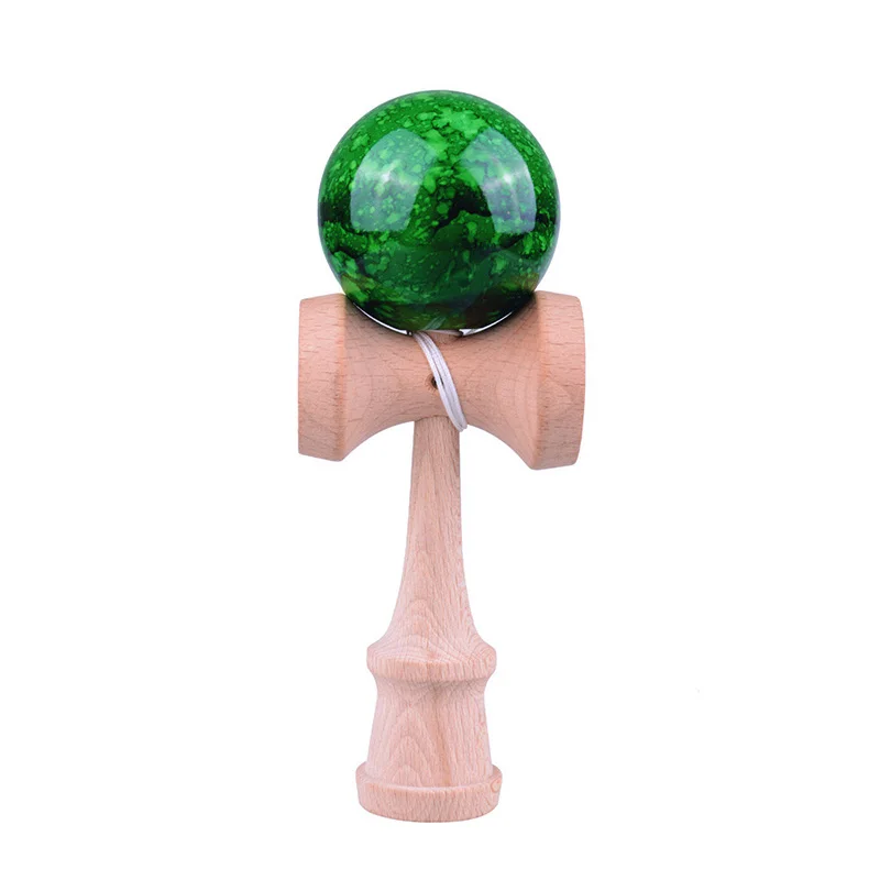6 см мраморные цветные деревянные шары Kendama, умелые шарики для жонглирования, профессиональные игрушки для игр на открытом воздухе для детей и взрослых